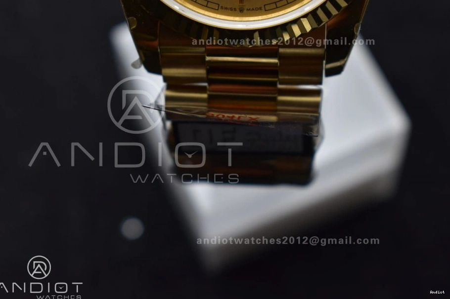 QF V5 Edition Bracelet Dial 36 President Best Weight) Steel on Gold vr3255 YG DayDate 904L (Gain 1115